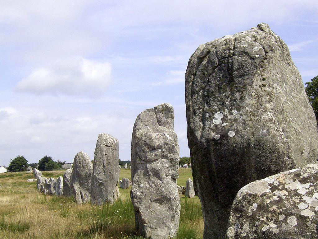 Landscape Photo of the The Ménec alignments, Carnac stones