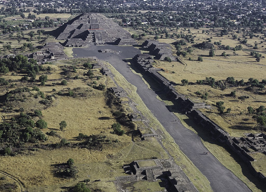 Aerial Photo of Teotihuacan, Pyramid of the Moon