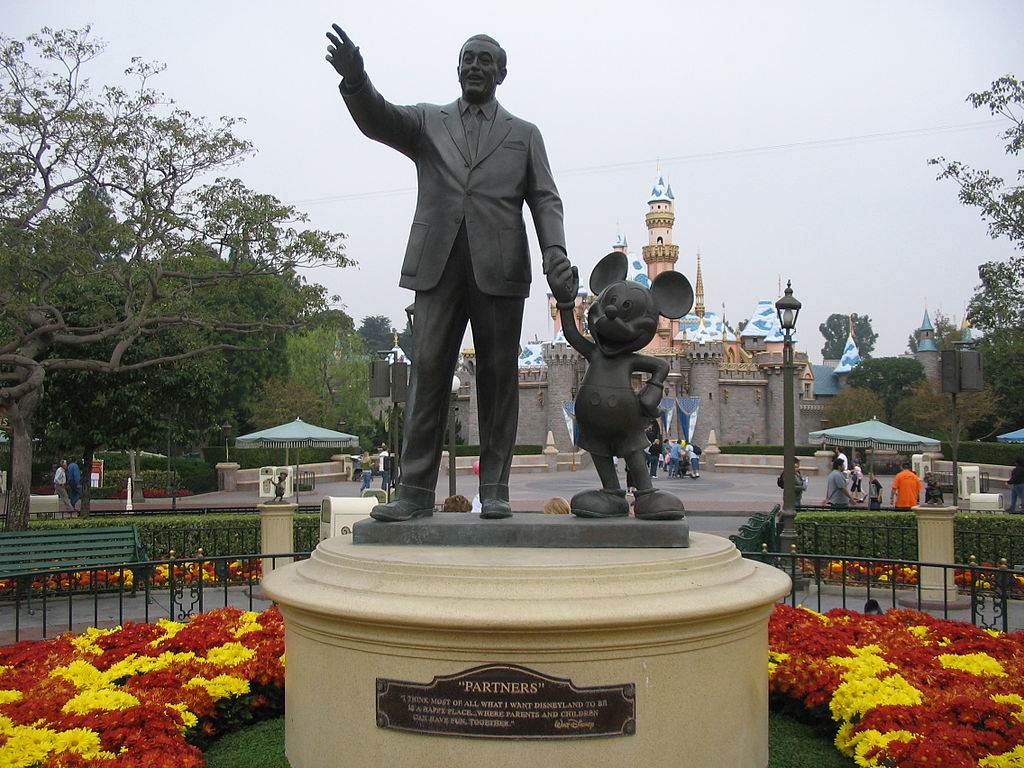 Walt Disney with Mickey Mouse