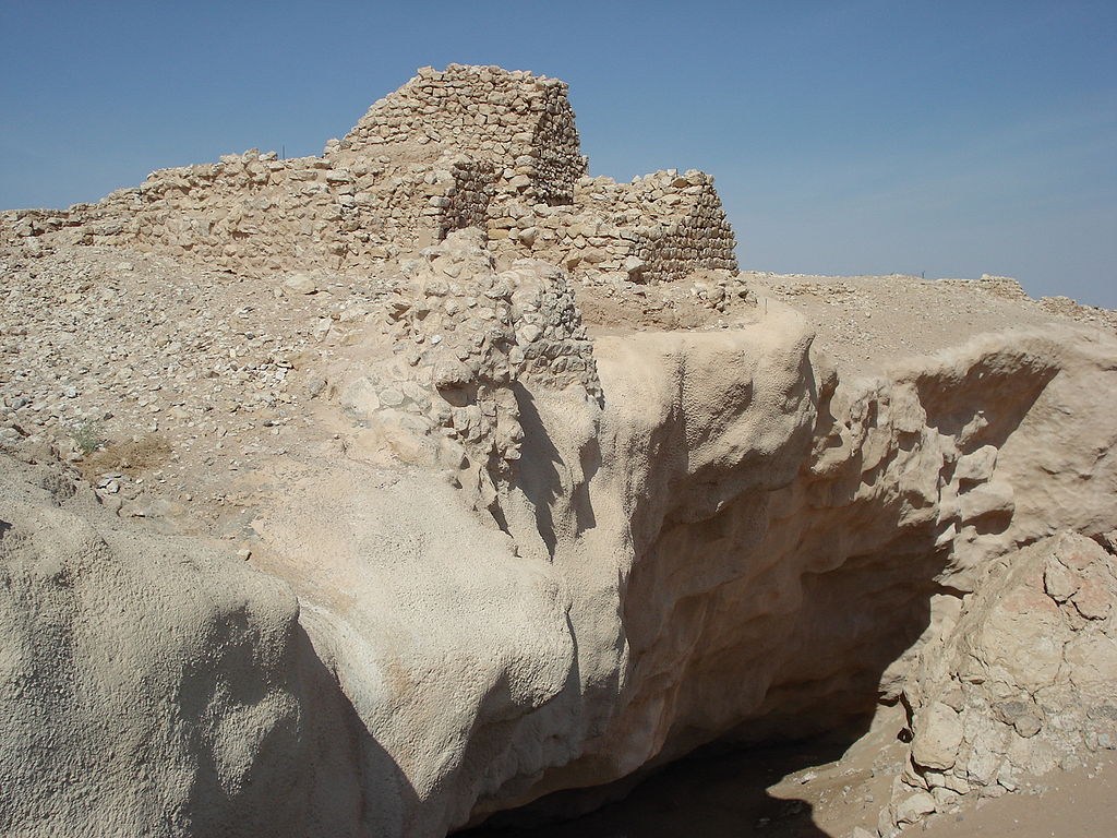 The remains of the old fort at Shisr, Dhofar, Oman