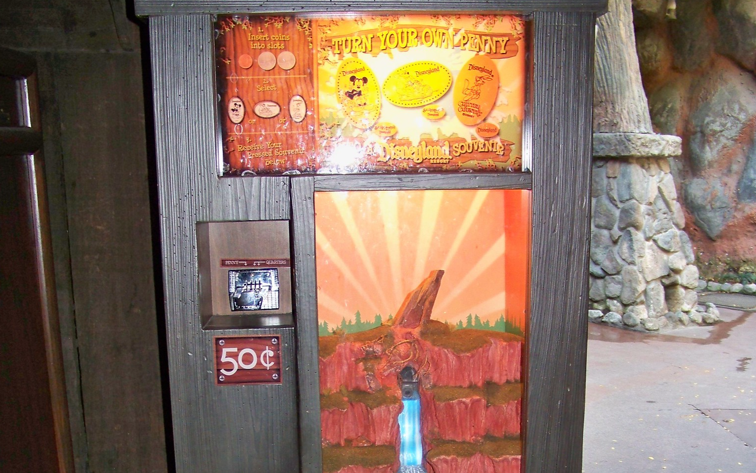 Splash Mountain Penny Press Machine