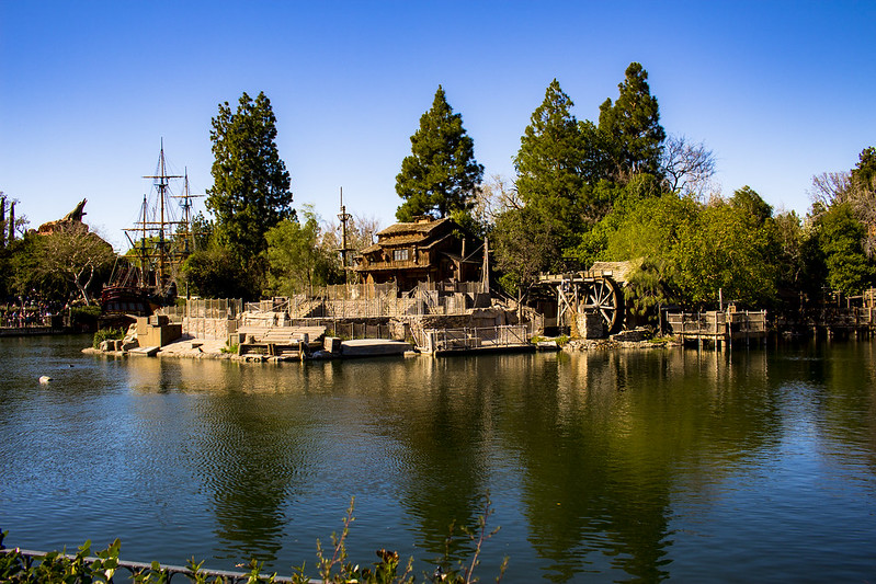 Fantasmic Stage on Tom Sawyer's Island