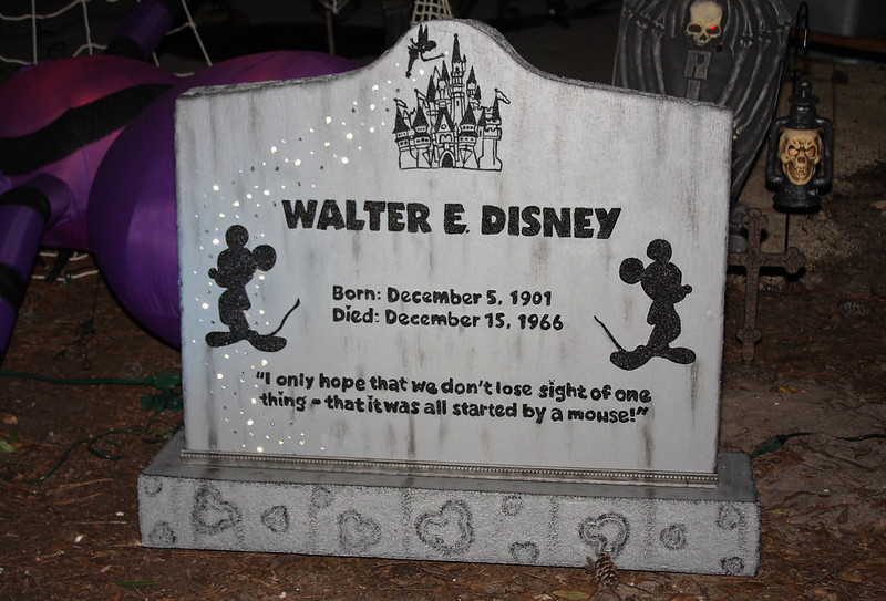A Faux Grave for Walt Disney