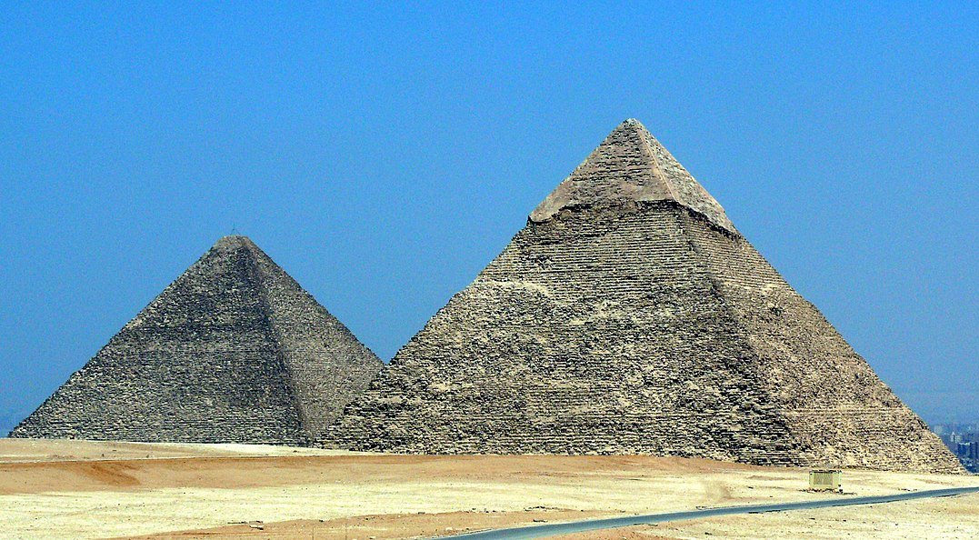 Landscape Photo of the Great Pyramids in Giza