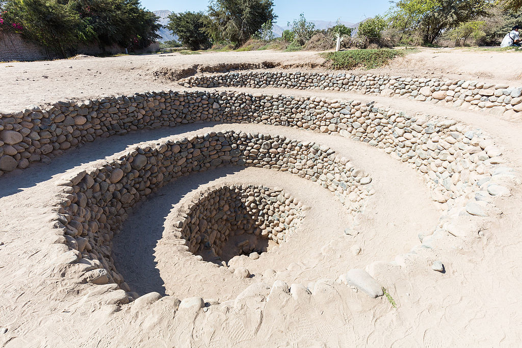 Cantalloc subterranean aqueducts, Nazca, Peru