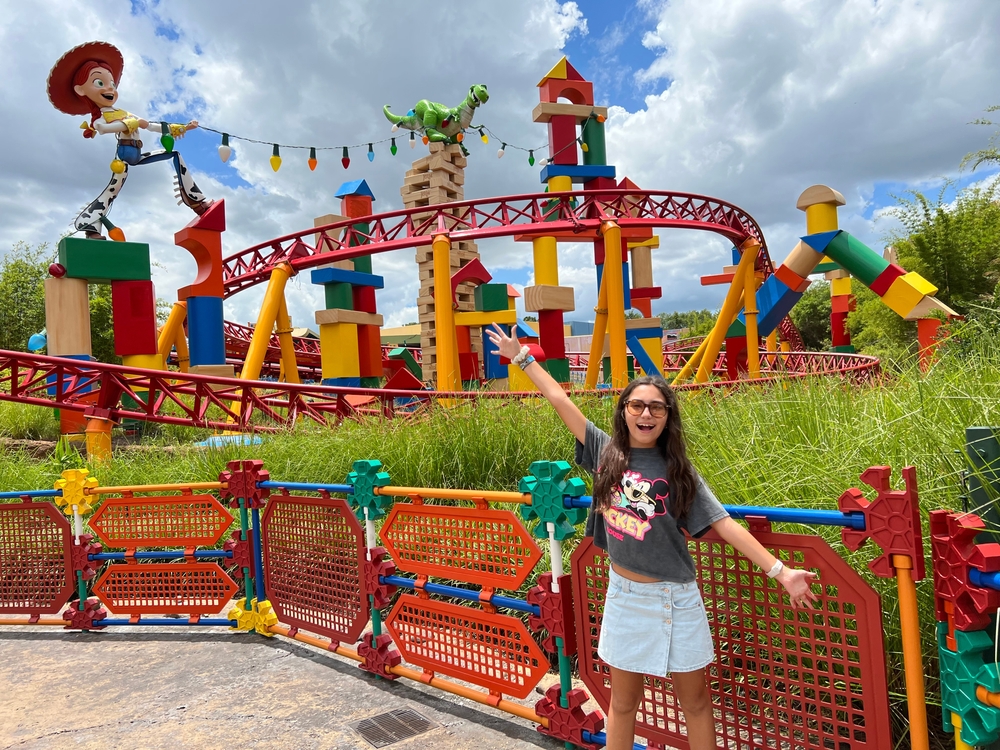 happy girl in Toy Story