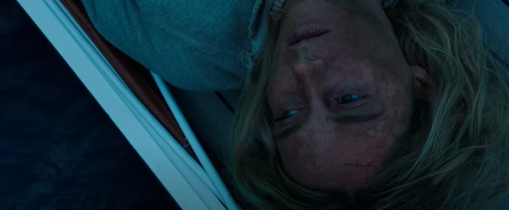 Tired Woman laying on a boat