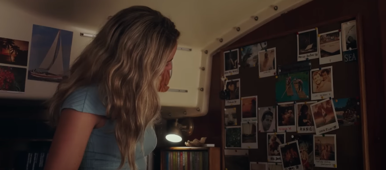 Image of a gril on boat