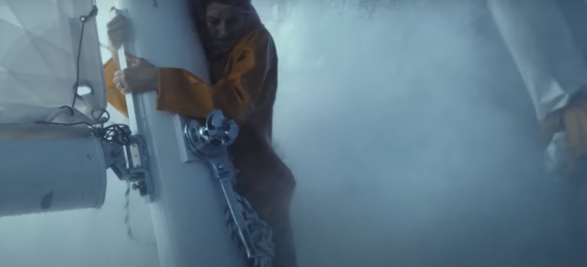 Image of a girl holing on a boat