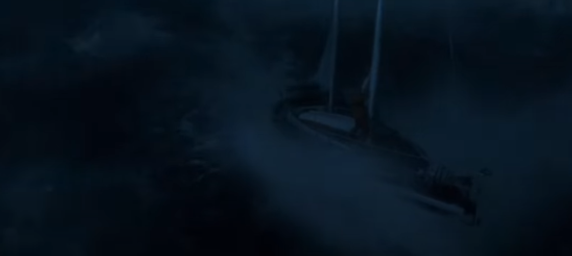 Boat in a hurricane