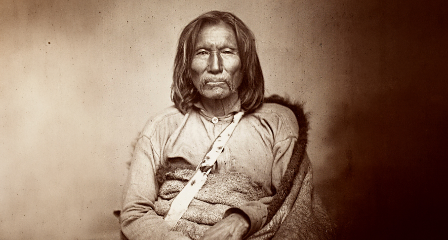 Sitting Bear, 1870. Portrait by William S. Soule.