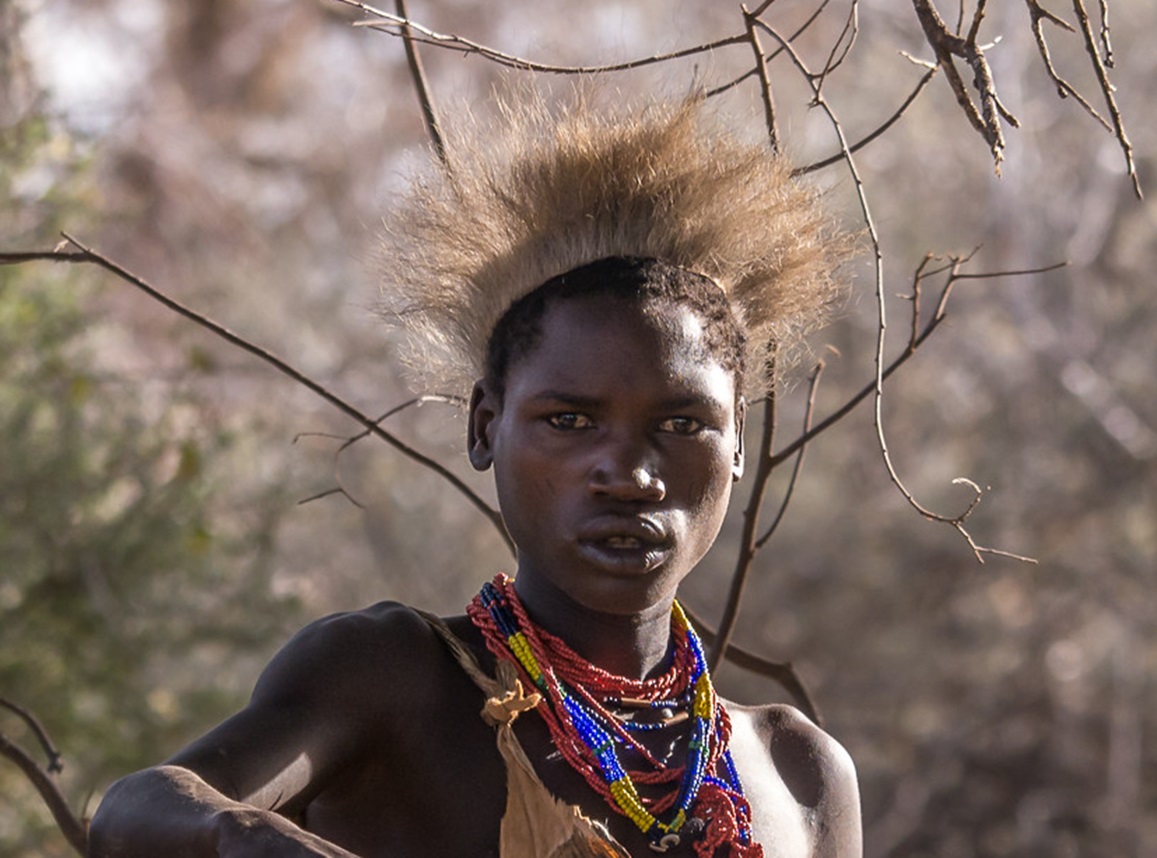 Hadzabe tribe hunter, near Lake Eyasi, Tanzania