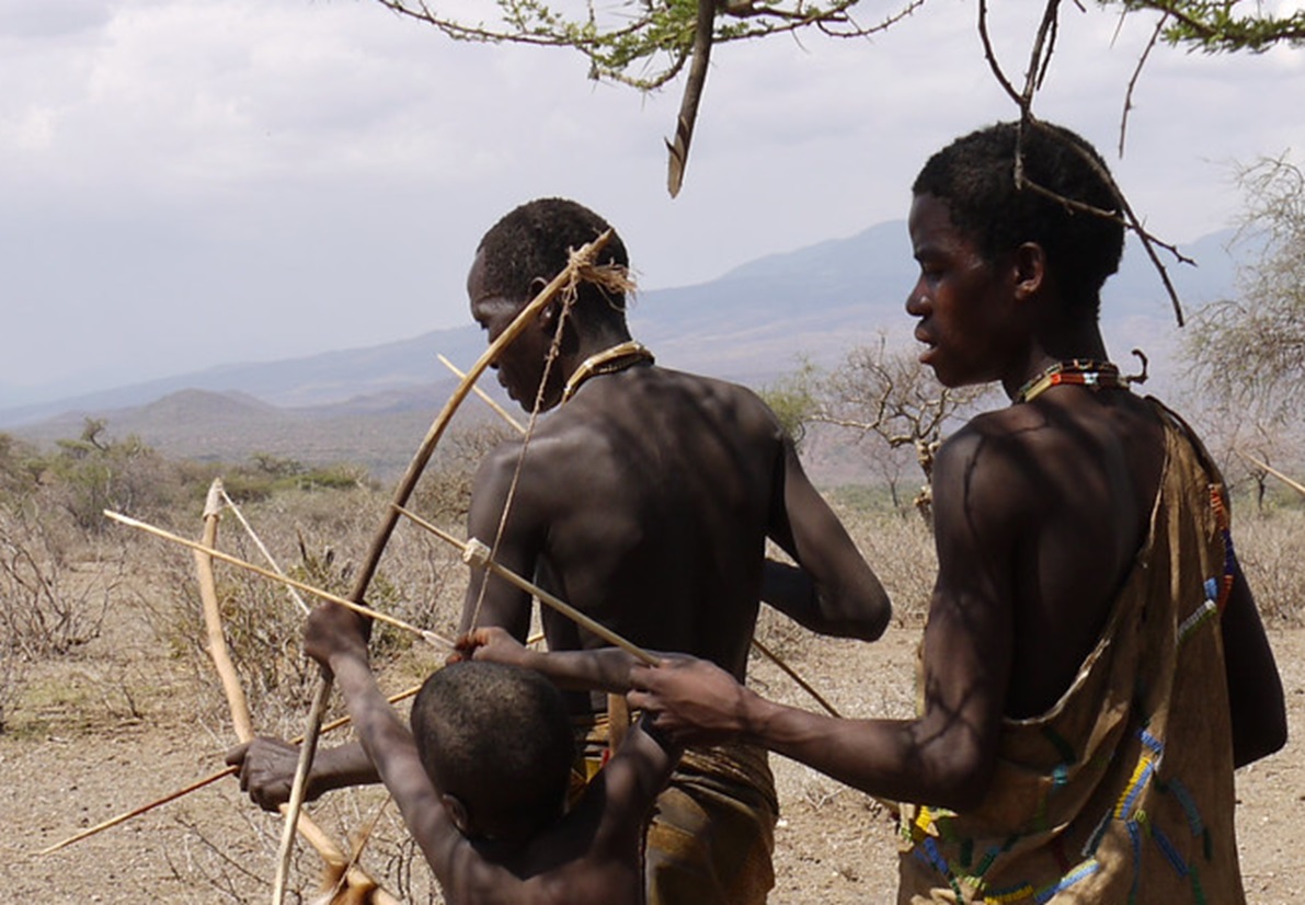 Hadza people hunters - 2010
