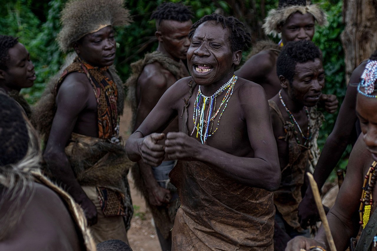 Hadzabe dancing and singing their traditional dances - 2022
