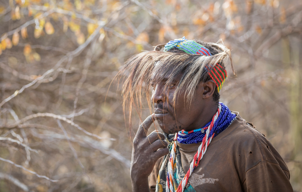 Hadzabe men in nature - 2019