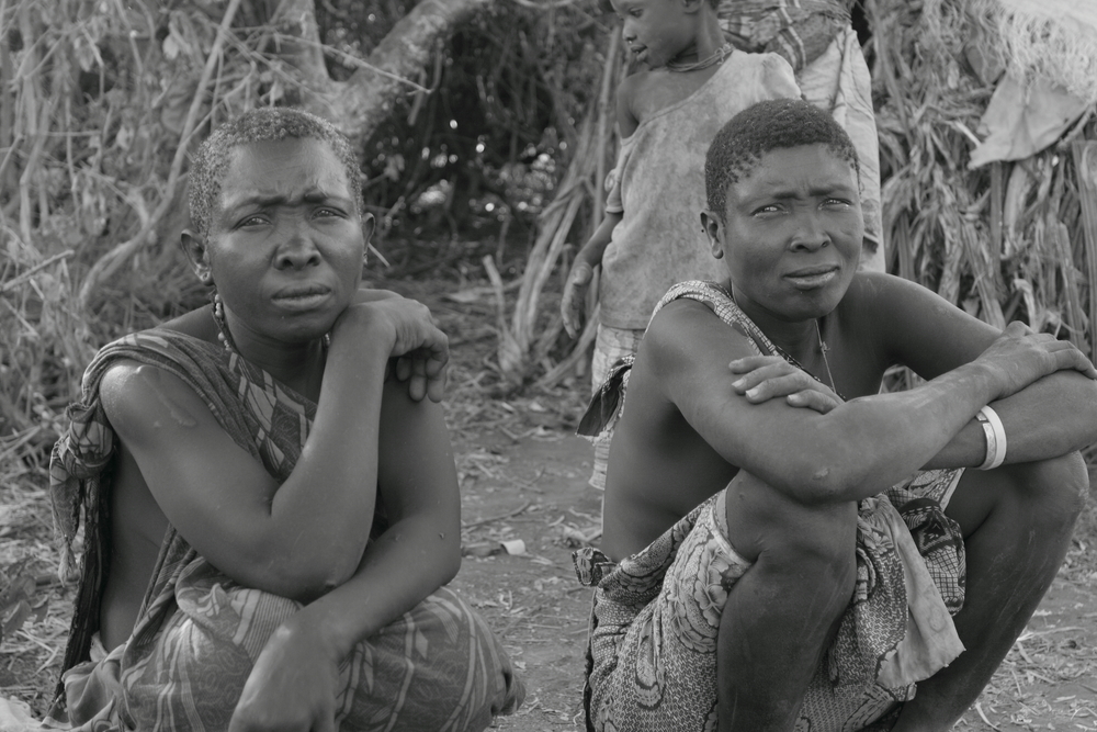 Portrait of unidentified member of the Hadza tribe circa Feb 2012 in Lake Eyasi.