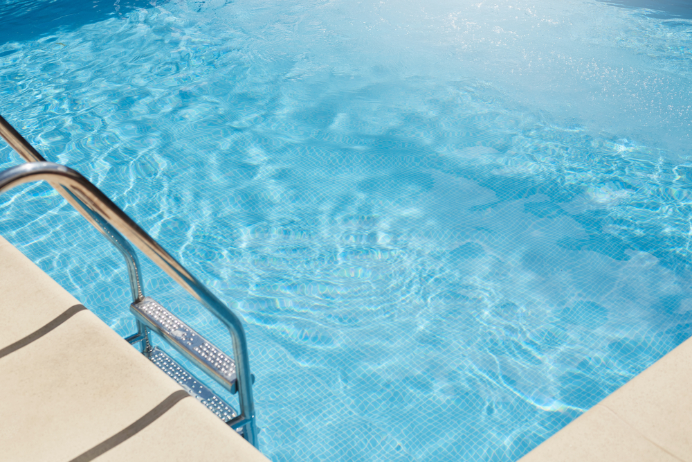 Top view of swimming pool