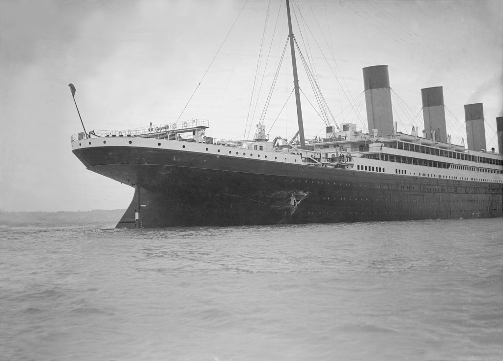 Hole Torn In The Hull Of Rms Olympic After The Collision With Hms Hawke