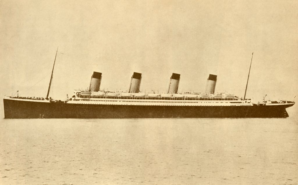 The 'Olympic' (White Star Line) At Sea