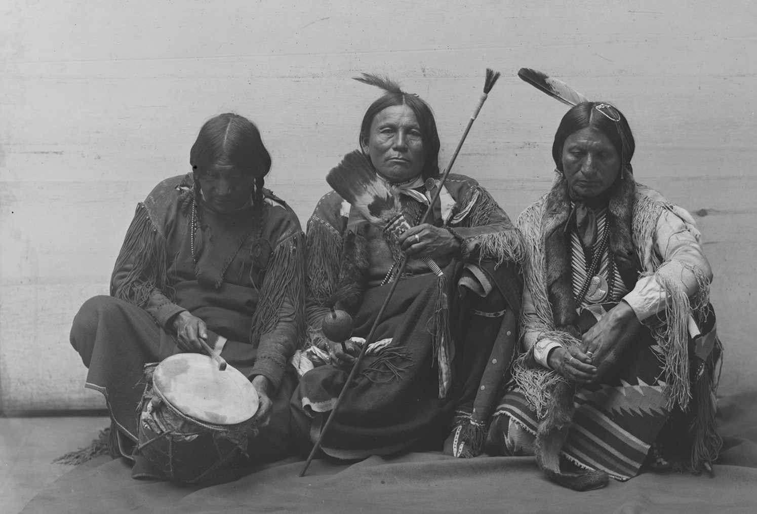 Delegation,  Wooden Lance  (Kiowa),  Apache John  (Apache), And  Big Looking Glass  (Comanche).