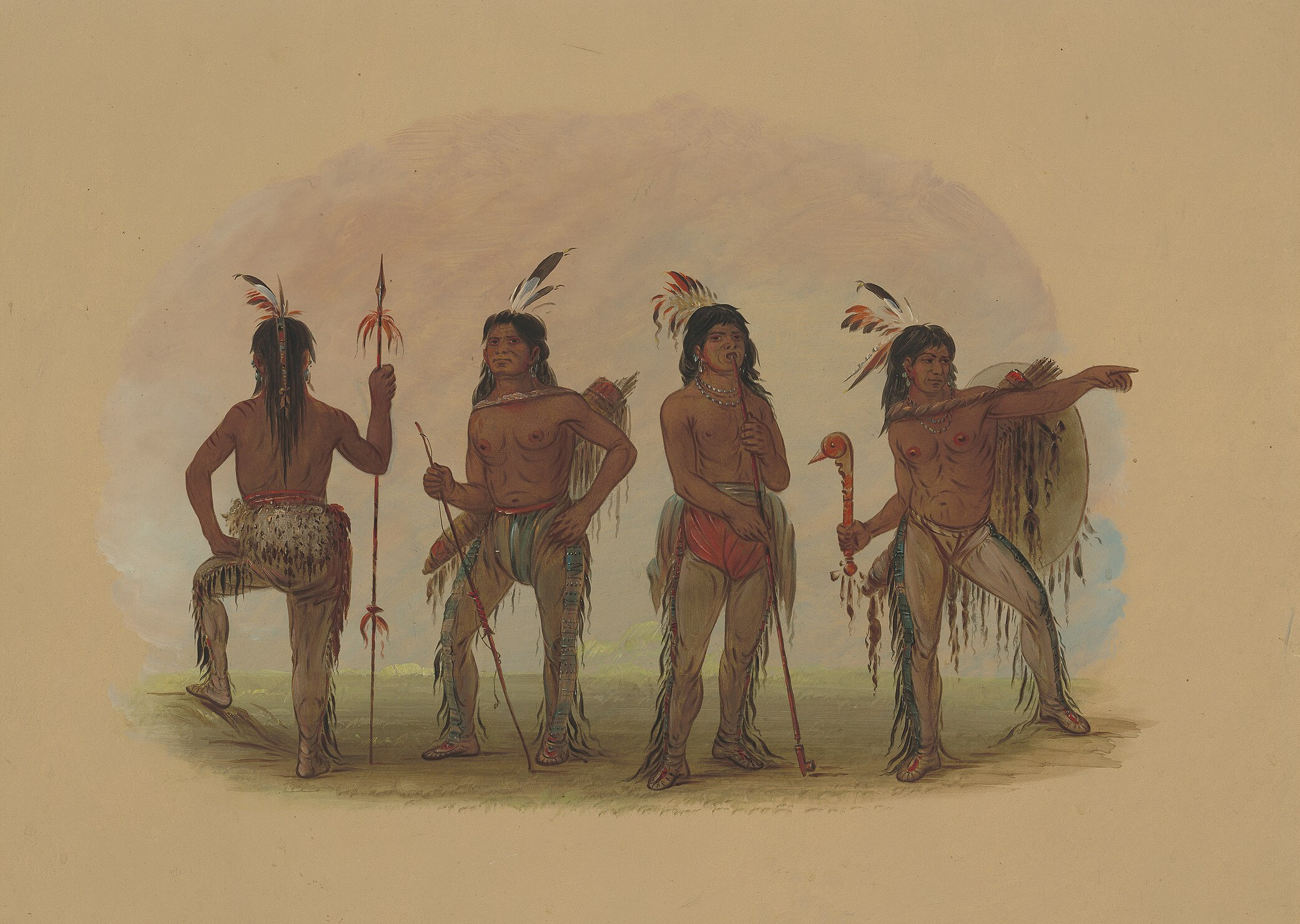 Four Navaho Warriors