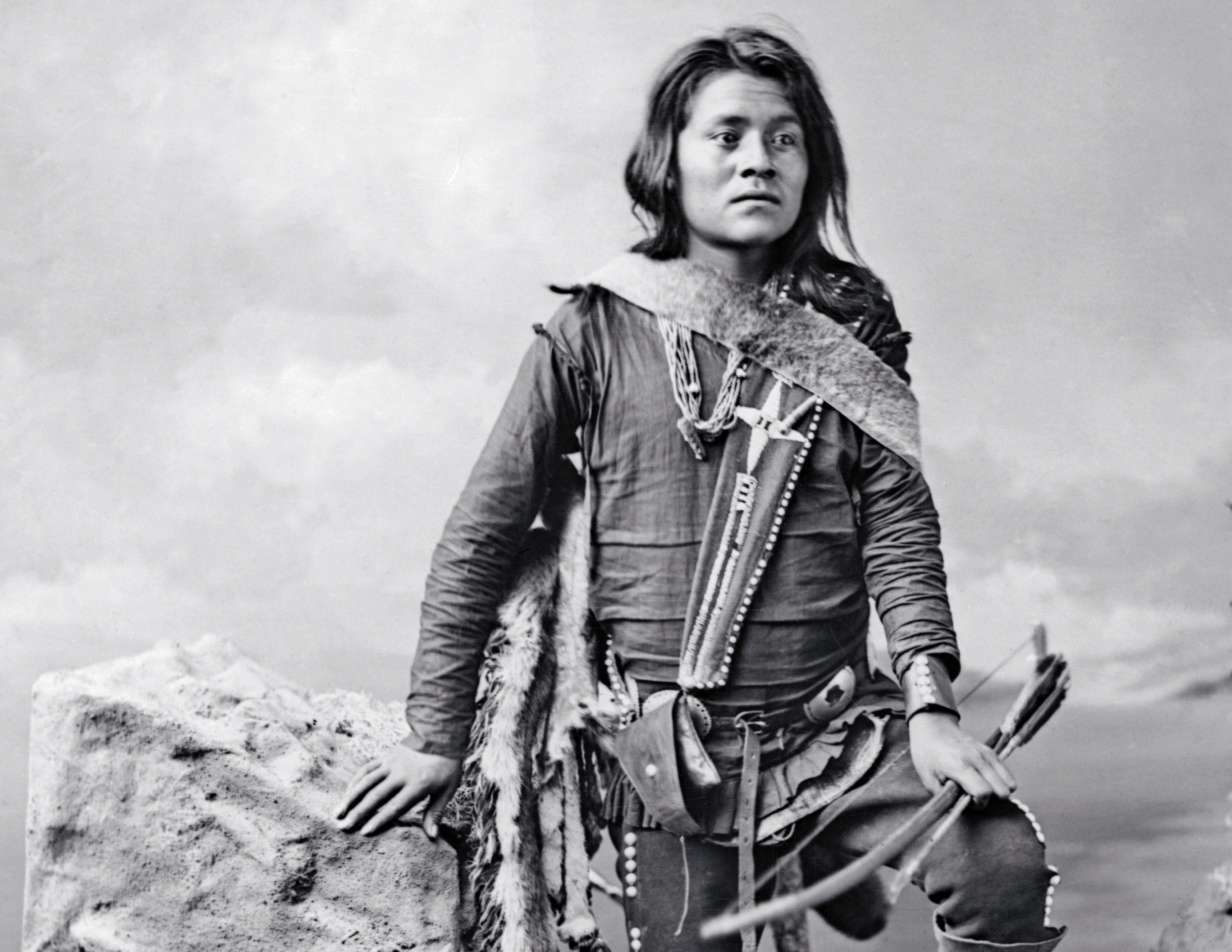 Portrait of a Young Navajo Boy