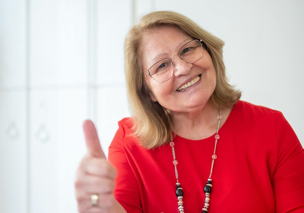 Woman Showing Thumb Up