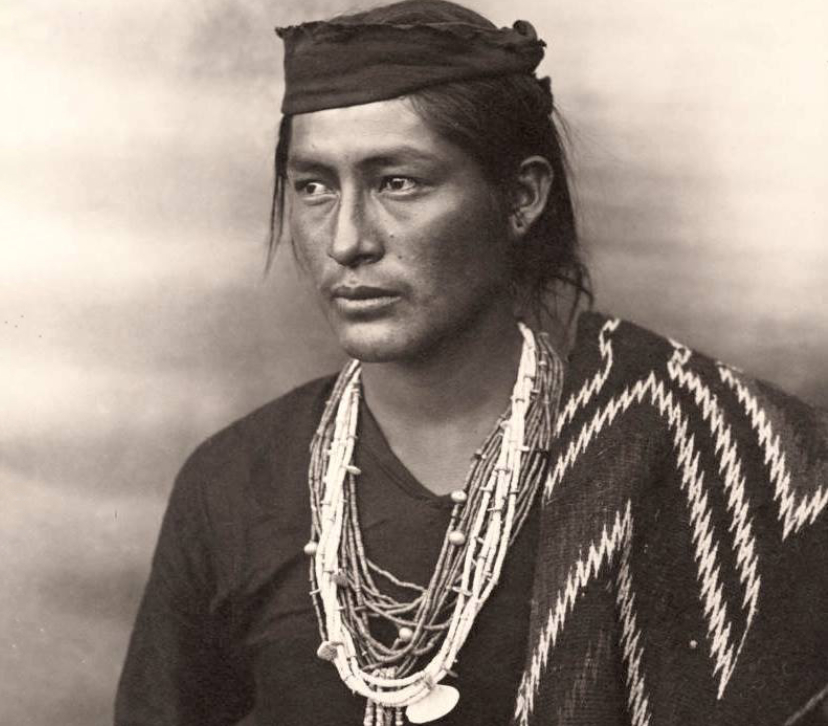 Navajo man, jewelry
