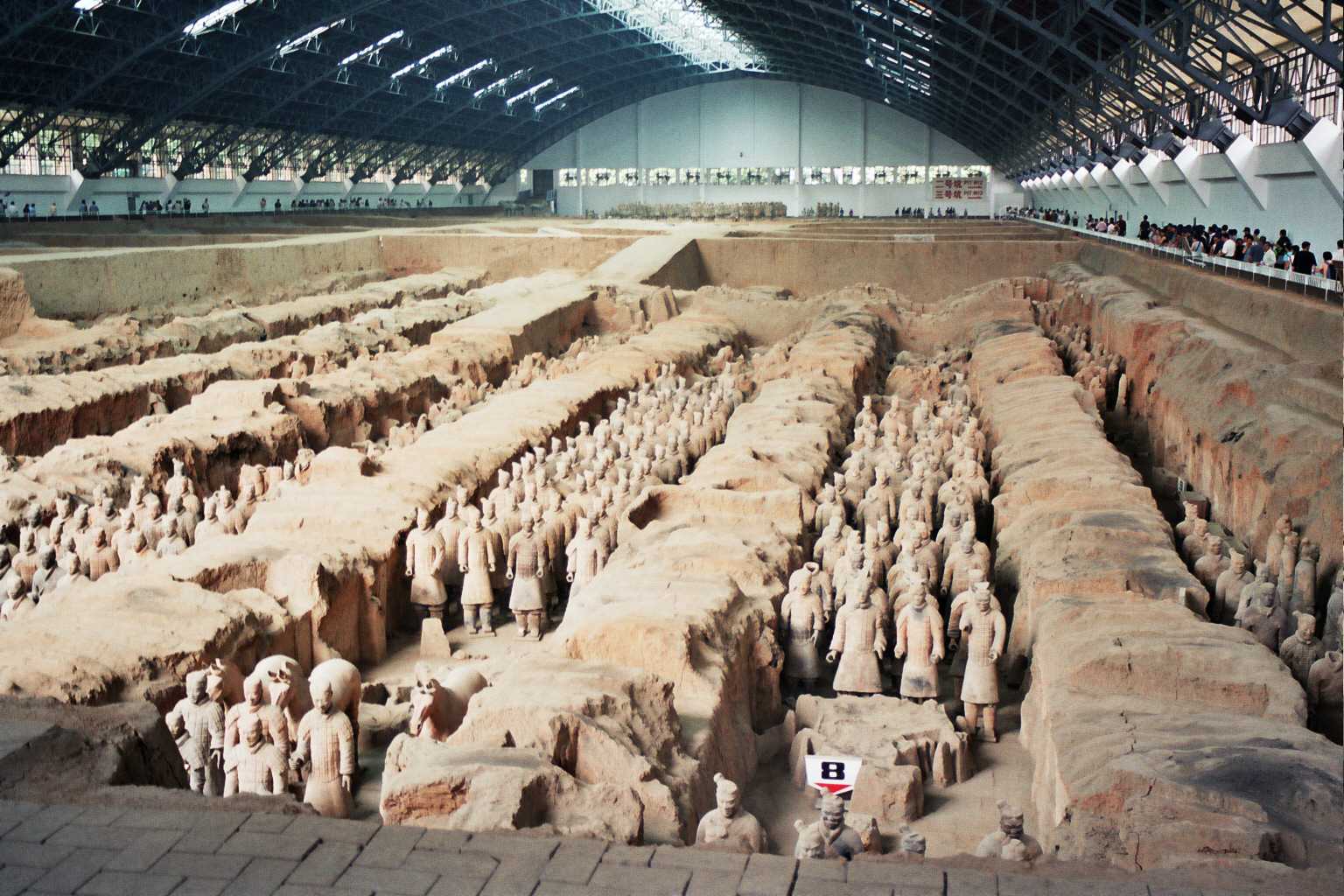 Terracotta Army inside the Qin Shi Huang Mausoleum, third century BC