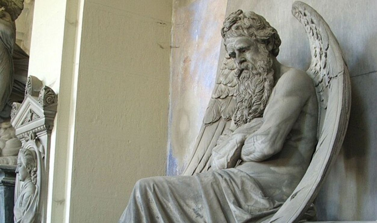 Cronus Sitting Statue