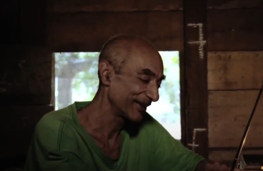 Louis Sarno at Aka village