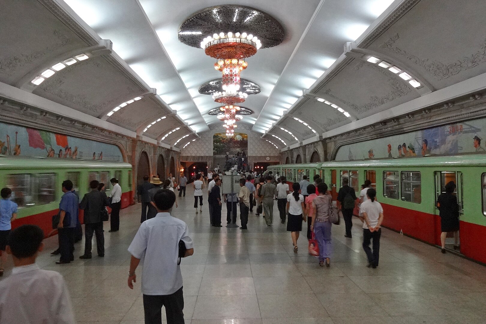 Pyongyang Metro Station