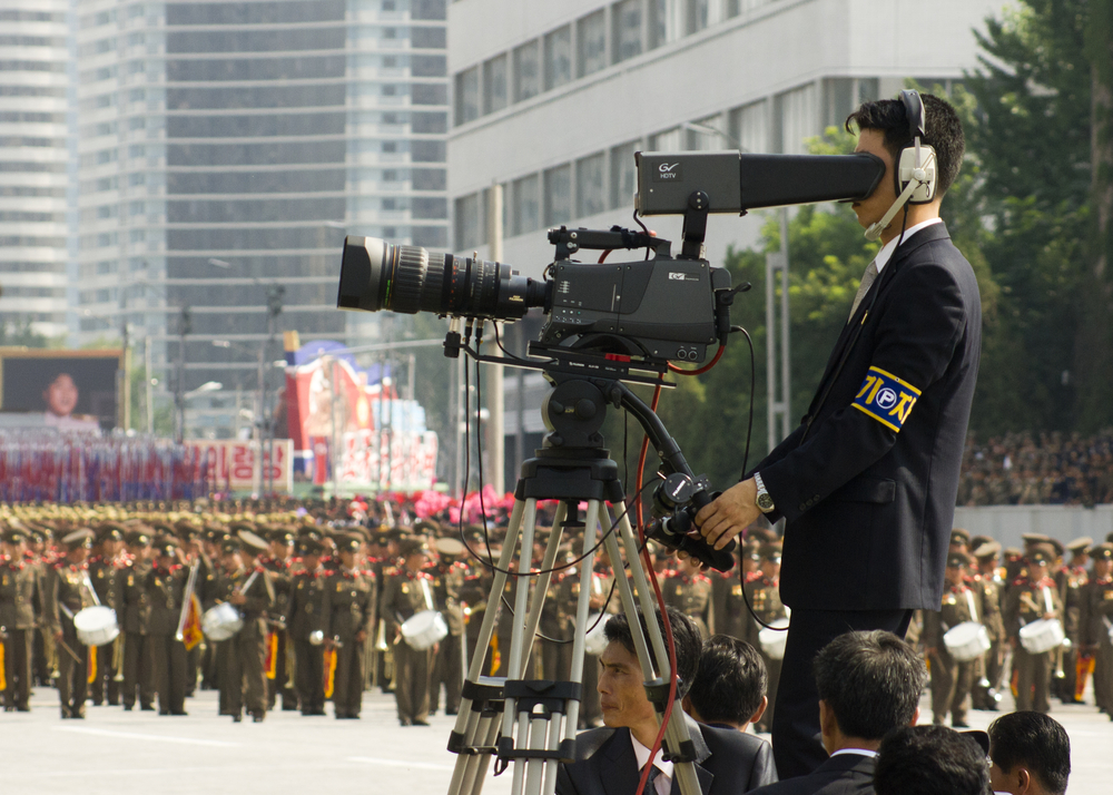 North Korea cameramen
