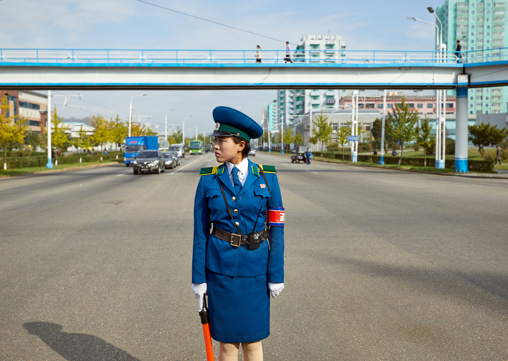 traffic controller girl North Korea