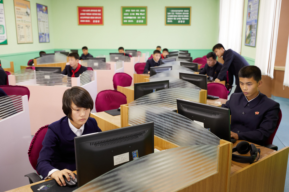 North Korean youth mastering computer literacy