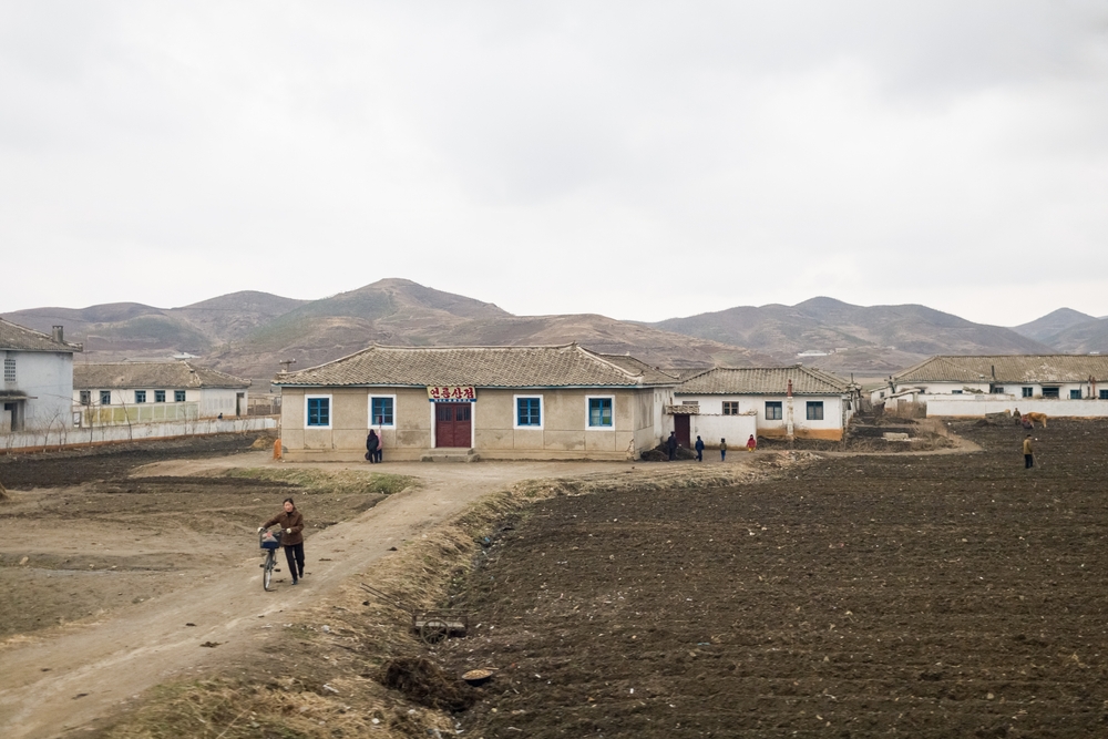 North Korea poor village