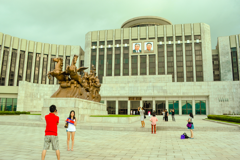 Pyongyang North Korea, tourists