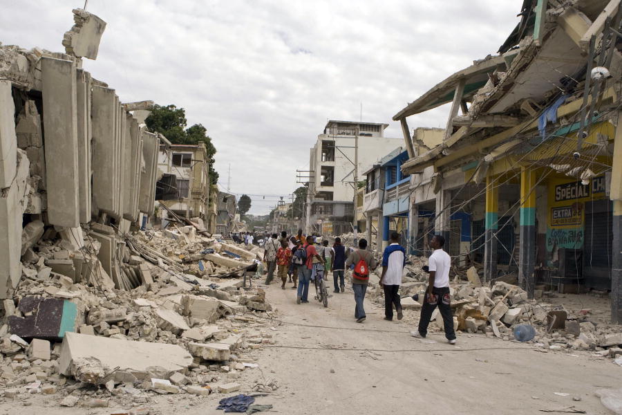 port-au-prince earthquake in haiti in 2010