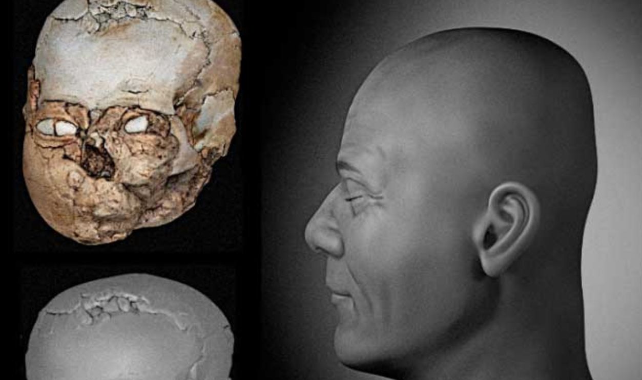 econstruction of the Natufian-Jericho skull
