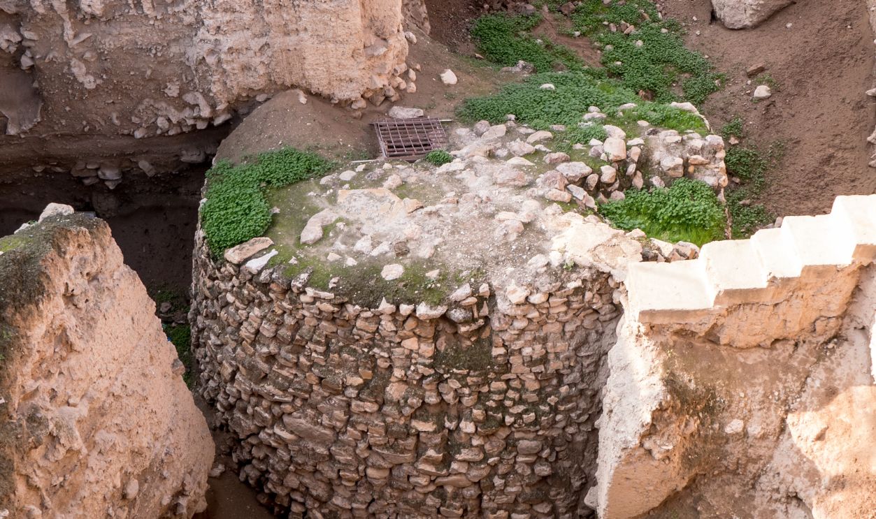 Ruins Of An Ancient Watch Tower At Tel Es-Sultan