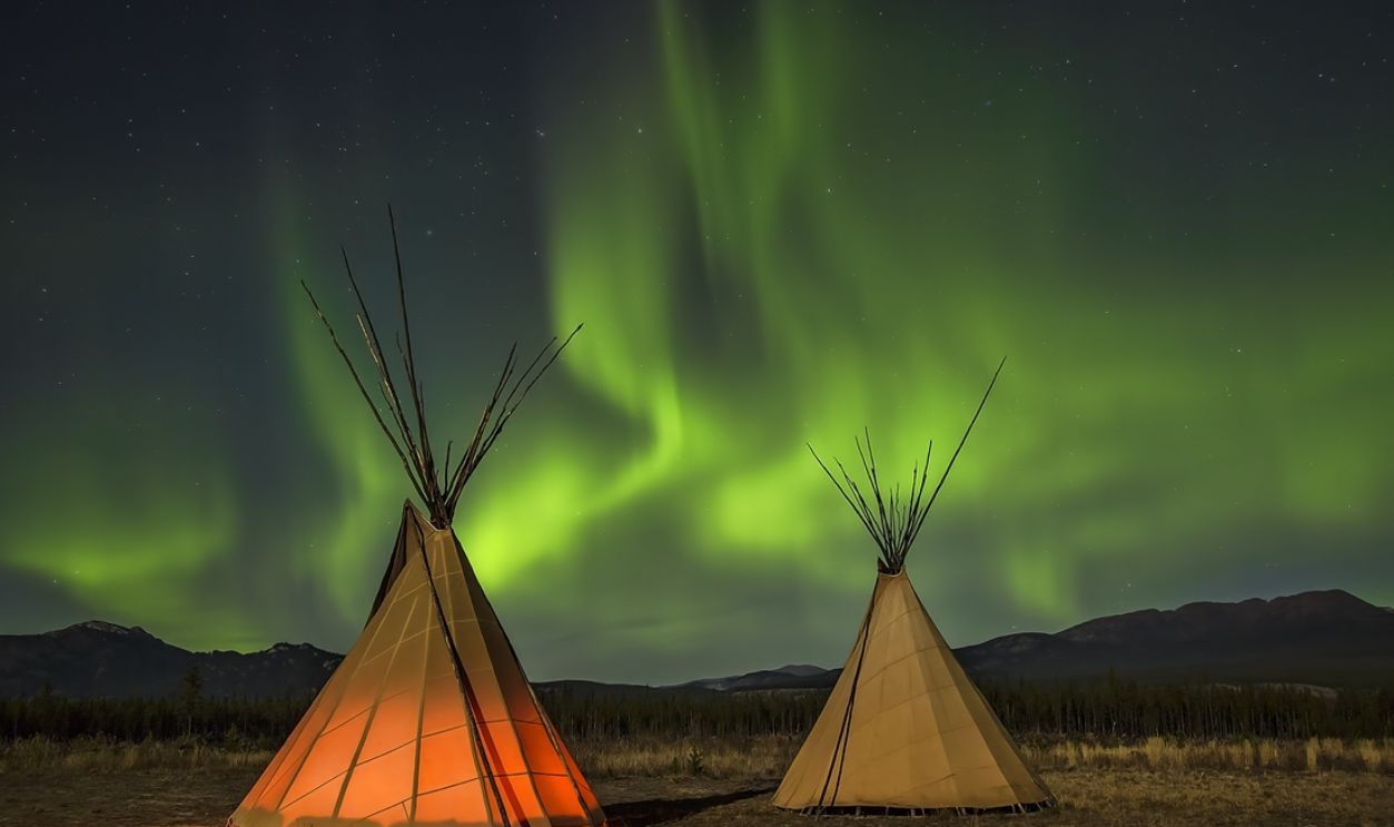 Aurora Borealis In Yukon