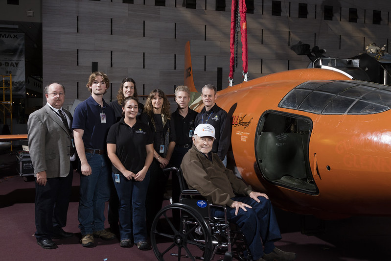 NASM Aeronautics curators pose