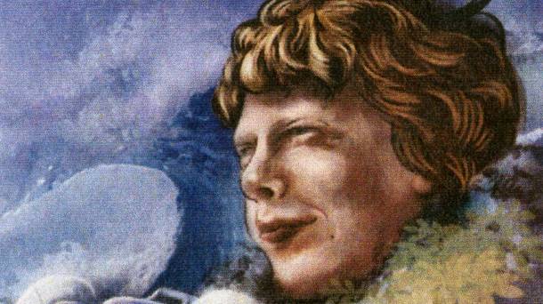 A stamp of Amelia Mary Earhart