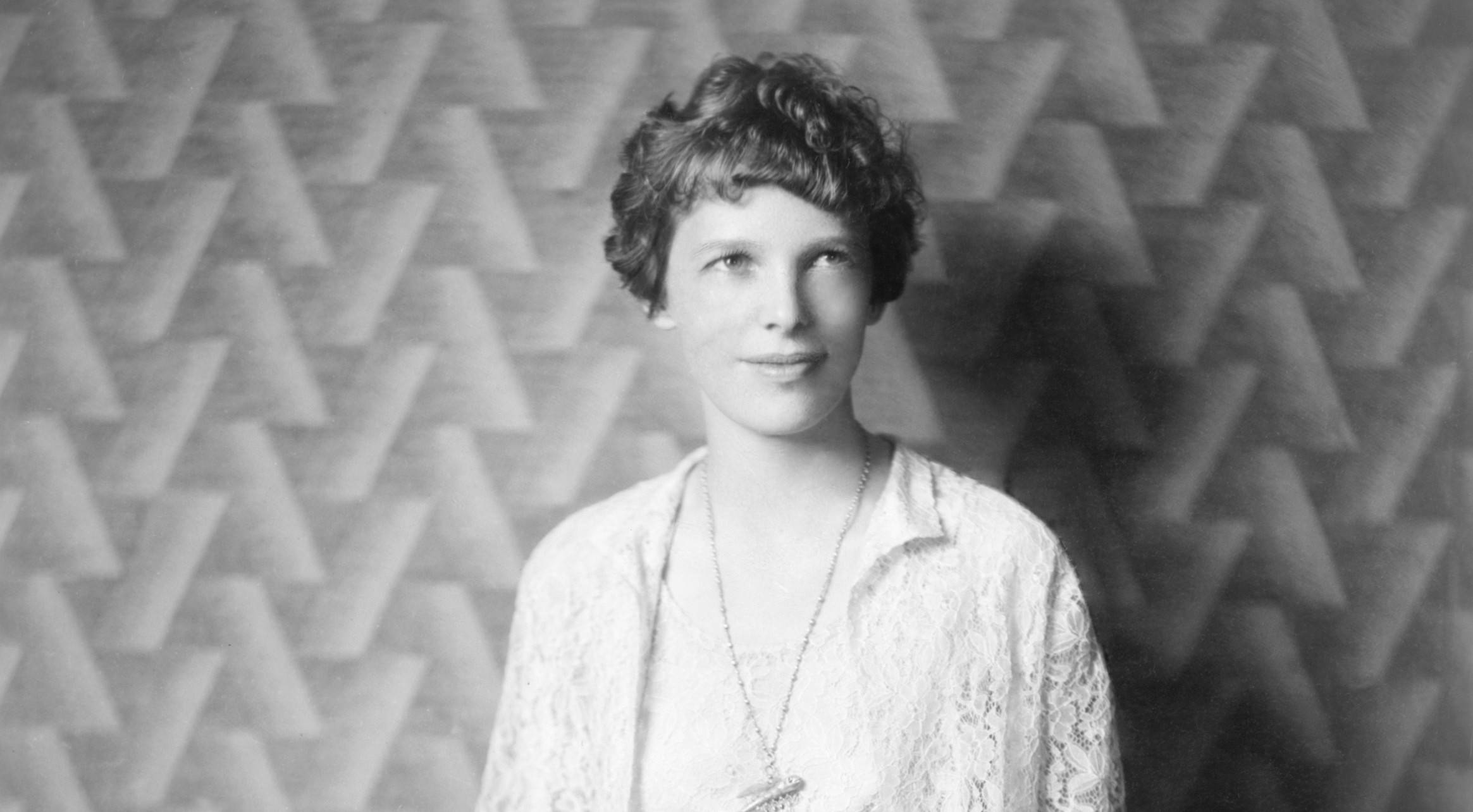 A portrait of Amelia Earhart