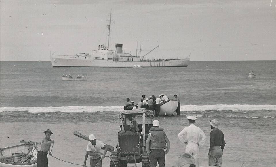 A photograph of Howland Island
