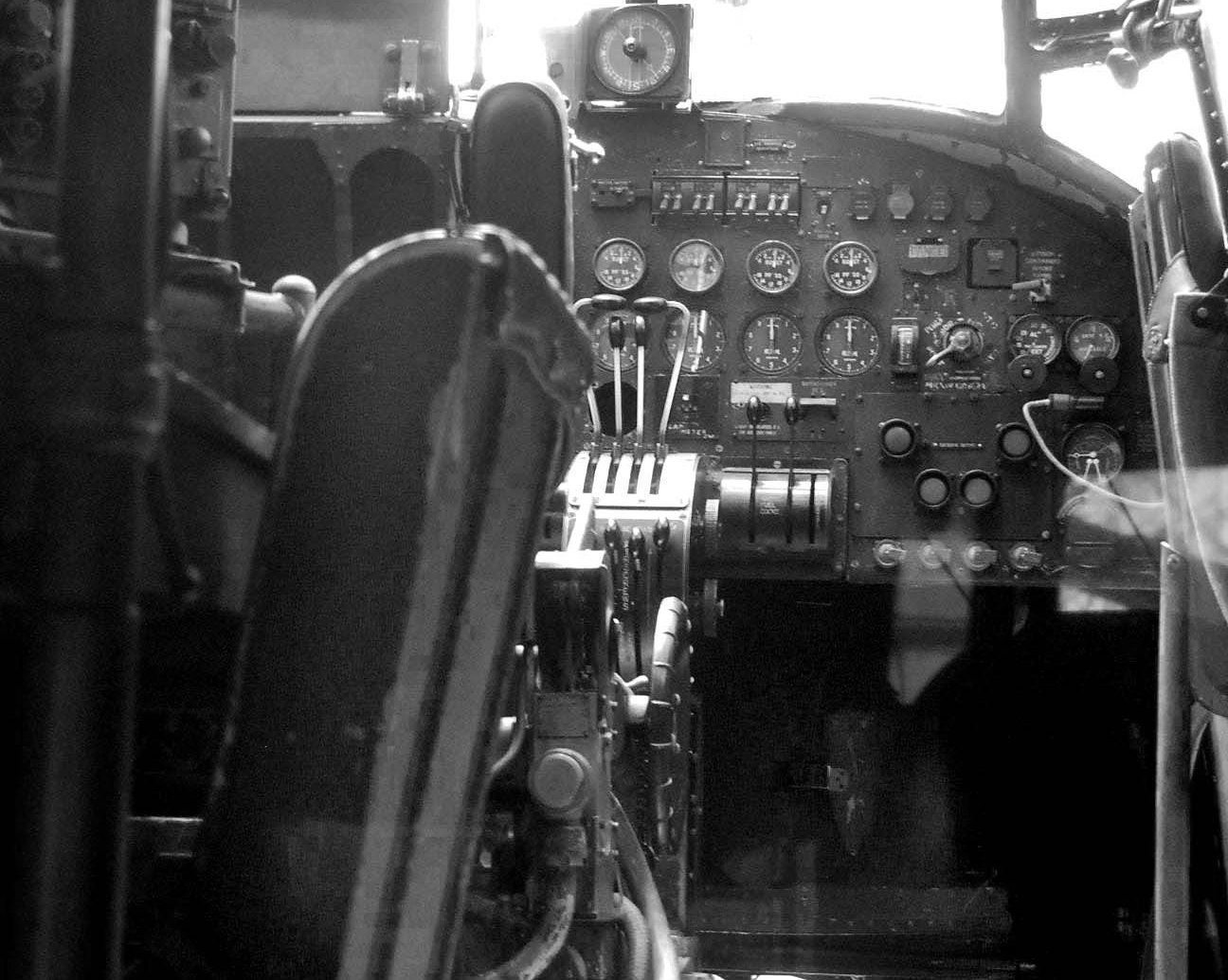 Close Up Photo of Avro Lancaster cockpit