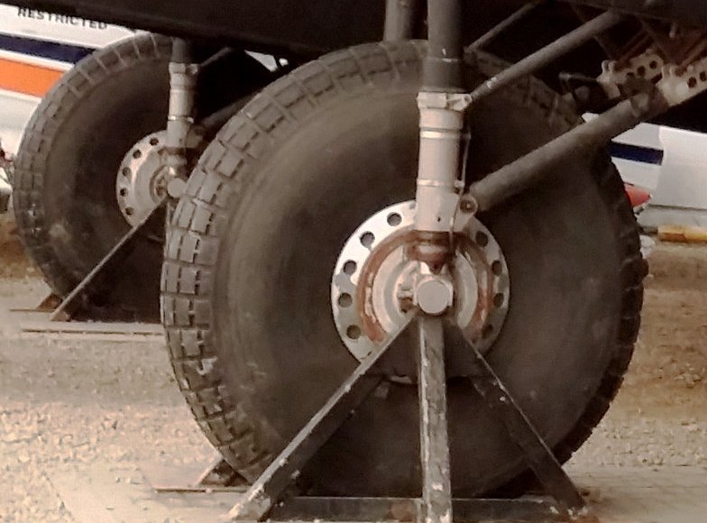 Close Up Photo of Avro Lancaster Wheels