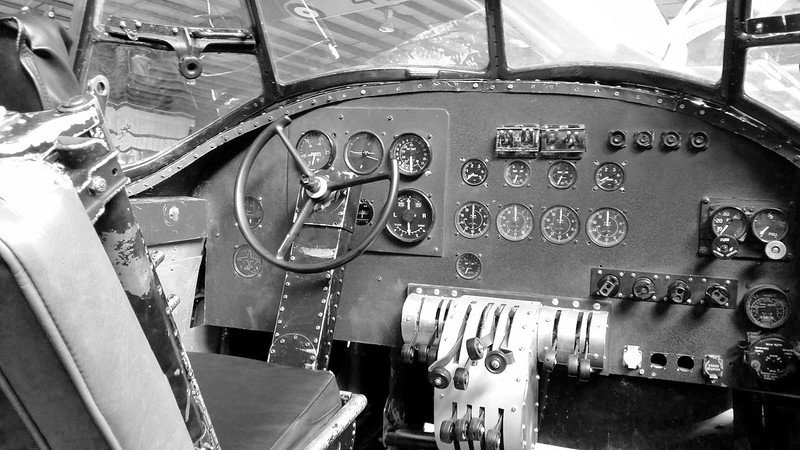 Close Up Photo of Avro Lancastrian Cockpit