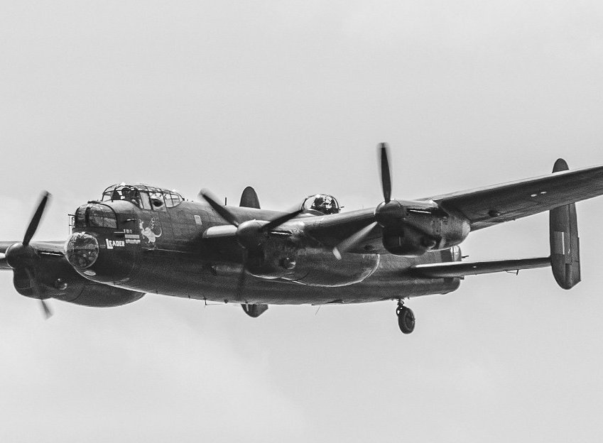 Grayscale Photo of Avro 691 Lancastrian 3 passenger and mail transport aircraft