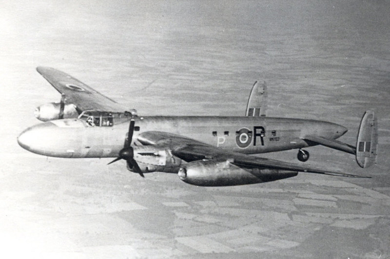 Grayscale Photo of Avro 691 Lancastrian 3 passenger and mail transport aircraft